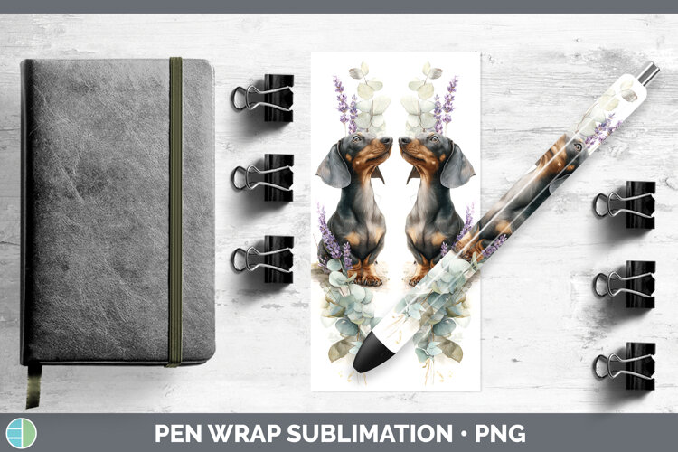 GorgeousDogs 01 Lavender and Eucalyptus Pen Wrap design.