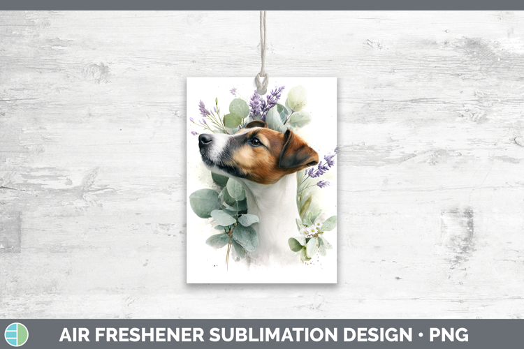 Fox Terrier Dogs 01 Lavender and Eucalyptus Air Freshener Su