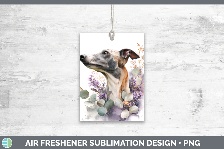 Greyhound Dogs 01 Lavender and Eucalyptus Air Freshener Subl