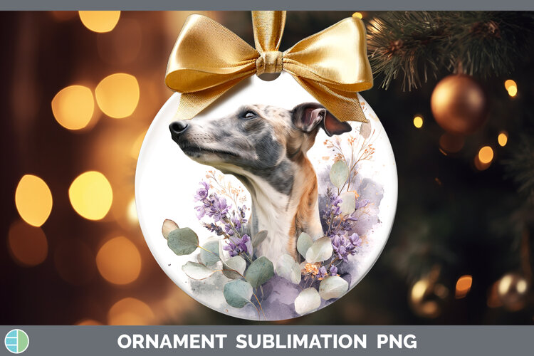 GorgeousDogs 01 Lavender and Eucalyptus Ornament design.