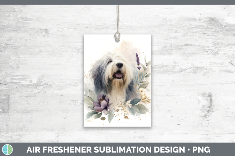 Old English Sheepdog Dogs 01 Lavender and Eucalyptus Air Fre