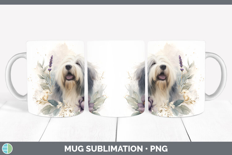 GorgeousDogs 01 Lavender and Eucalyptus Mug Wrap design.