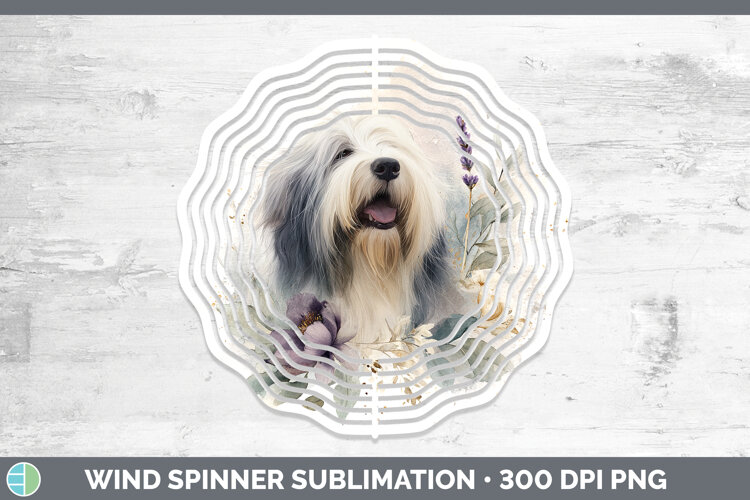 GorgeousDogs 01 Lavender and Eucalyptus Wind Spinner design.