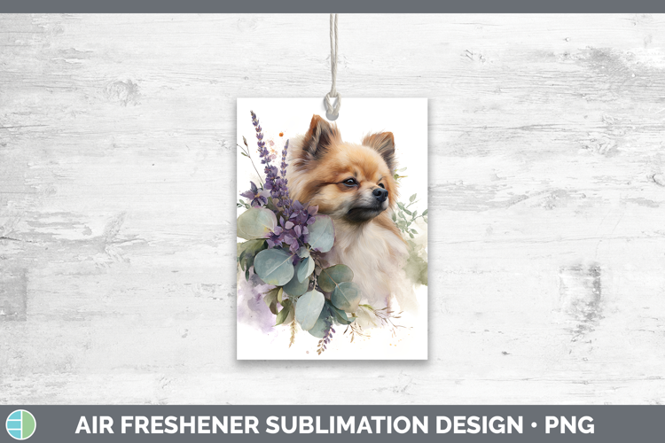 Pomeranian Dogs 01 Lavender and Eucalyptus Air Freshener Sub