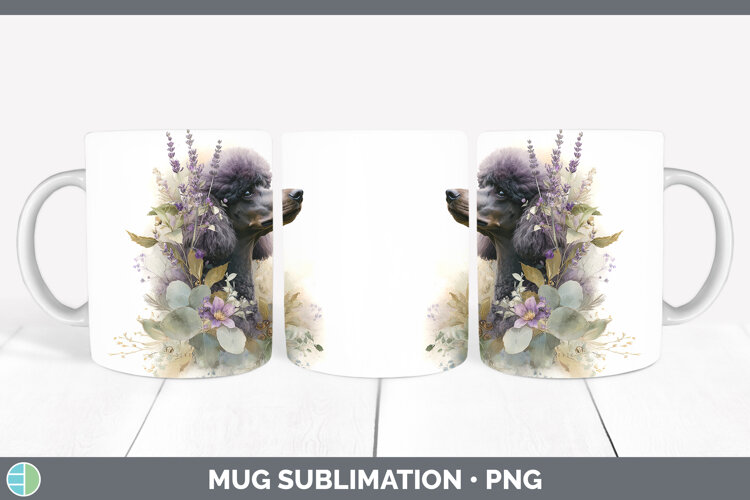 GorgeousDogs 01 Lavender and Eucalyptus Mug Wrap design.