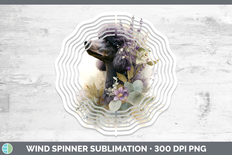 GorgeousDogs 01 Lavender and Eucalyptus Wind Spinner design.