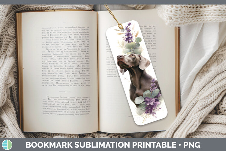 GorgeousDogs 01 Lavender and Eucalyptus Bookmark design.