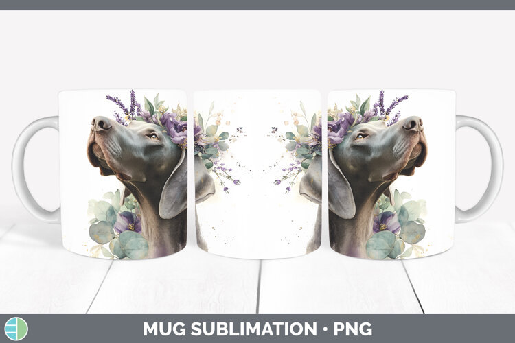 GorgeousDogs 01 Lavender and Eucalyptus Mug Wrap design.