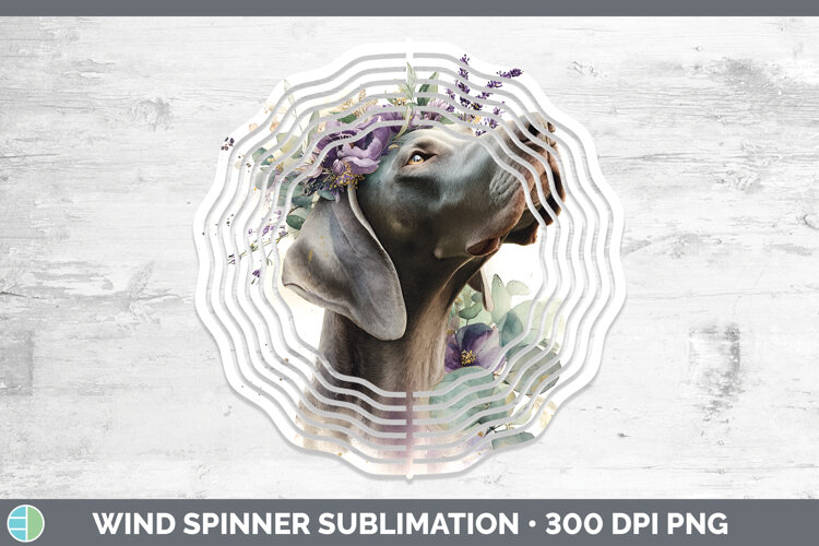 GorgeousDogs 01 Lavender and Eucalyptus Wind Spinner design.