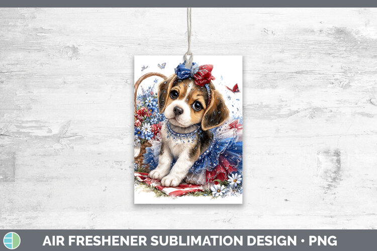 GorgeousDogs 01 Patriotic Air Freshener design.