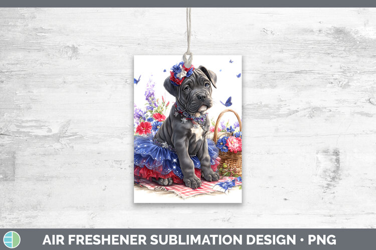 GorgeousDogs 01 Patriotic Air Freshener design.
