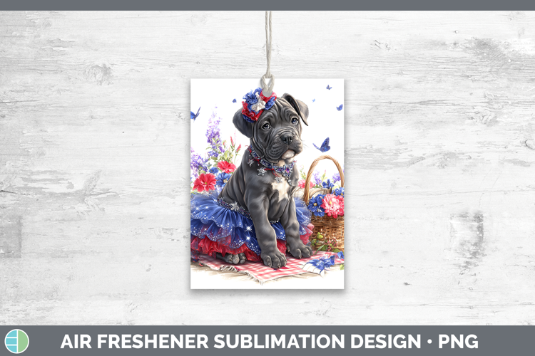 Dogs 01 Patriotic Cane Corso Air Freshener Sublimation Car F