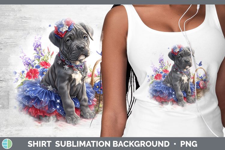 Dogs 01 Patriotic Cane Corso Shirt Sublimation Background De