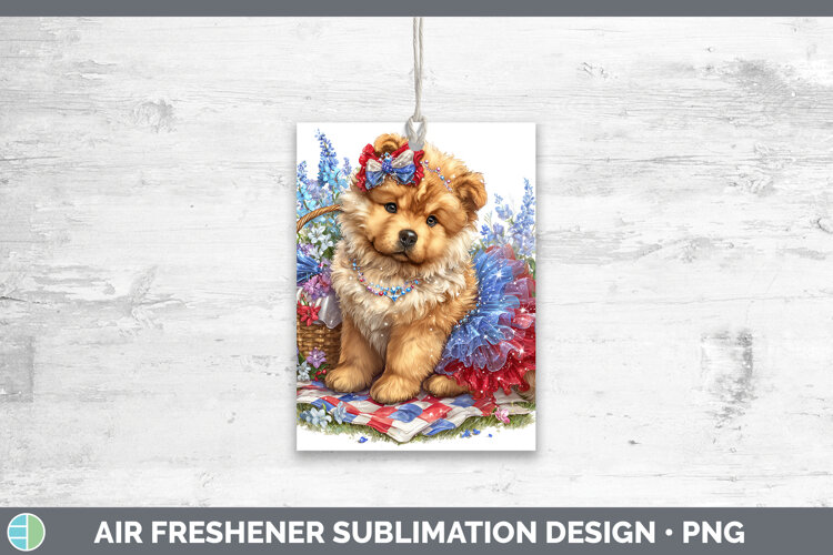 GorgeousDogs 01 Patriotic Air Freshener design.