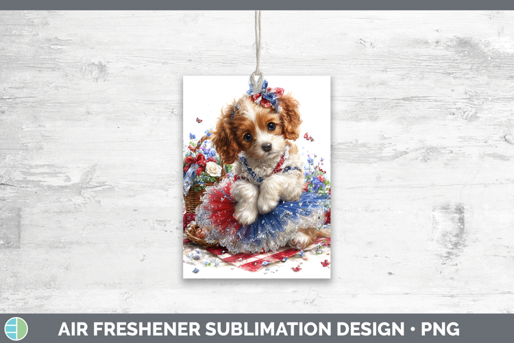 Dogs 01 Patriotic Cocker Spaniel Air Freshener Sublimation C