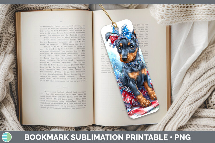 GorgeousDogs 01 Patriotic Bookmark design.