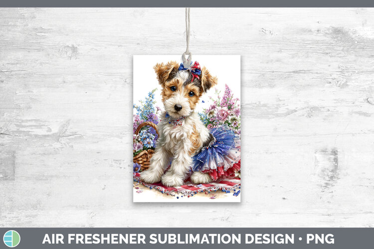 GorgeousDogs 01 Patriotic Air Freshener design.