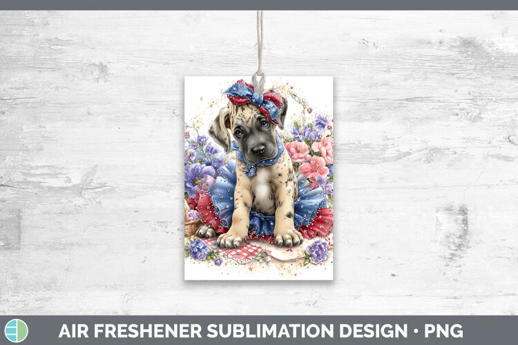 GorgeousDogs 01 Patriotic Air Freshener design.