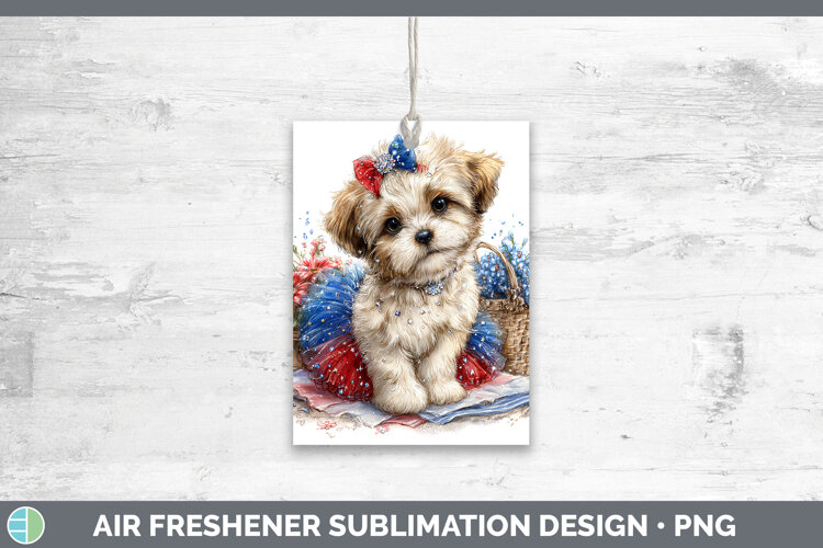 GorgeousDogs 01 Patriotic Air Freshener design.