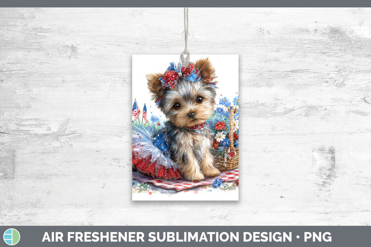 GorgeousDogs 01 Patriotic Air Freshener design.