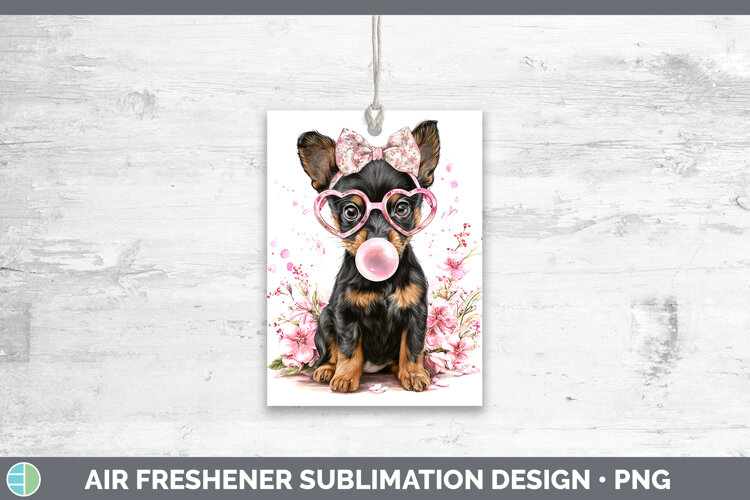 GorgeousDogs 01 Pink Bubble Gum Air Freshener design.