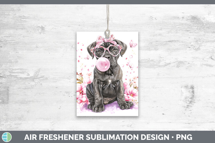 GorgeousDogs 01 Pink Bubble Gum Air Freshener design.