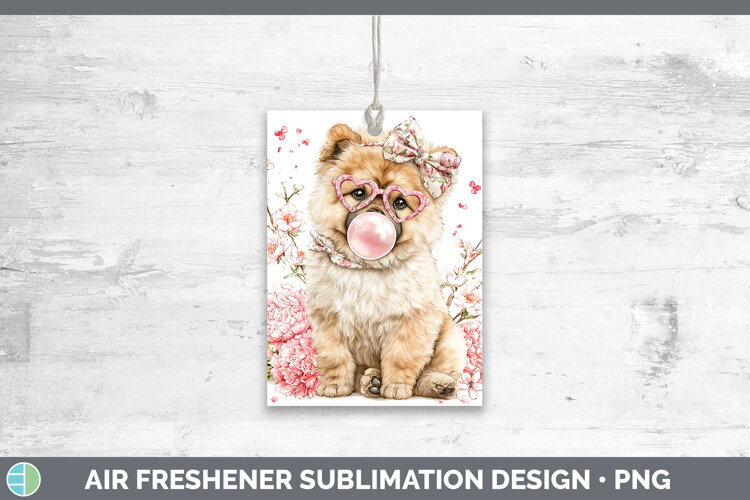 GorgeousDogs 01 Pink Bubble Gum Air Freshener design.