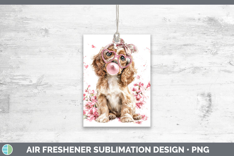 GorgeousDogs 01 Pink Bubble Gum Air Freshener design.