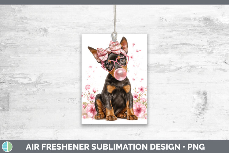 GorgeousDogs 01 Pink Bubble Gum Air Freshener design.
