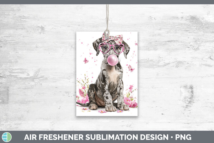 GorgeousDogs 01 Pink Bubble Gum Air Freshener design.