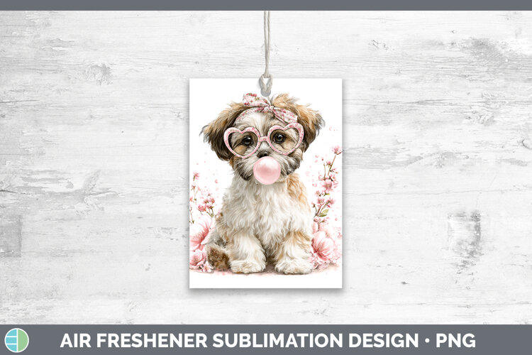 GorgeousDogs 01 Pink Bubble Gum Air Freshener design.