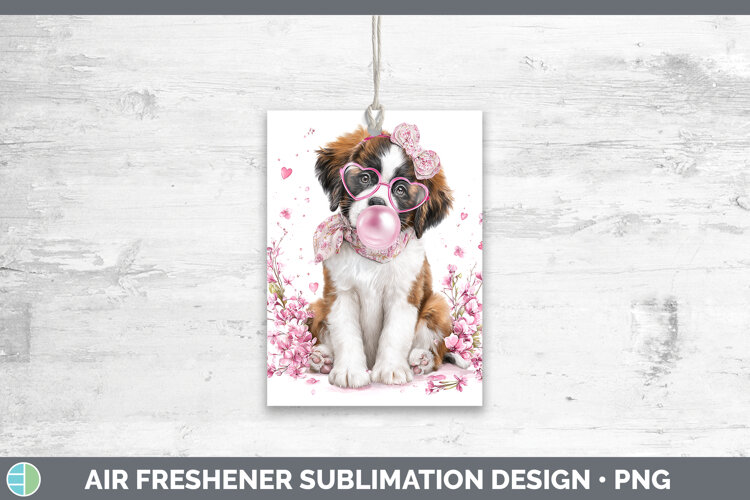 GorgeousDogs 01 Pink Bubble Gum Air Freshener design.