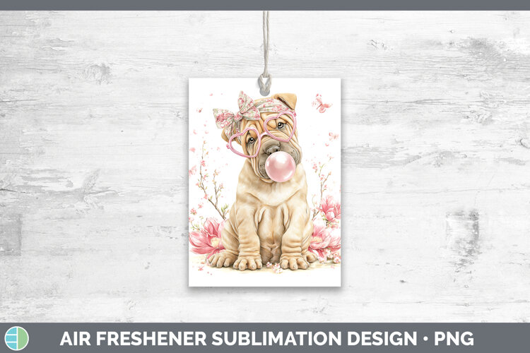 GorgeousDogs 01 Pink Bubble Gum Air Freshener design.