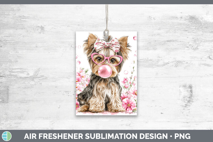 GorgeousDogs 01 Pink Bubble Gum Air Freshener design.