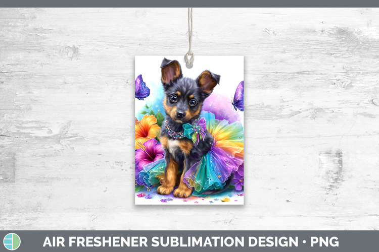 Dogs 01 Rainbow Summer Australian Kelpie Air Freshener Subli