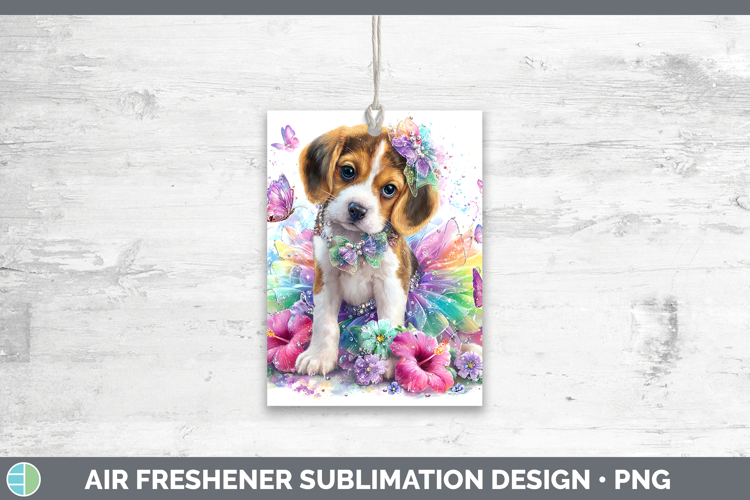 Dogs 01 Rainbow Summer Beagle Air Freshener Sublimation Car