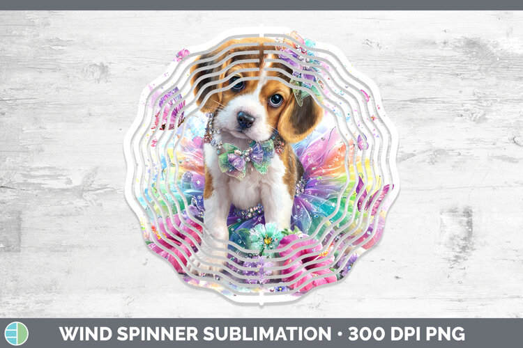 GorgeousDogs 01 Rainbow Summer Wind Spinner design.