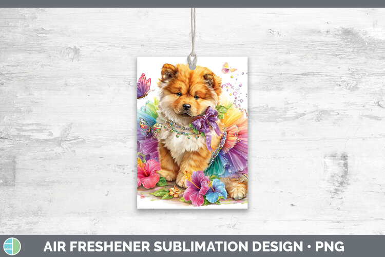 GorgeousDogs 01 Rainbow Summer Air Freshener design.