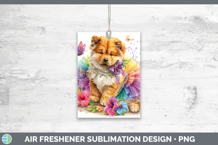 Dogs 01 Rainbow Summer Chow Chow Air Freshener Sublimation C