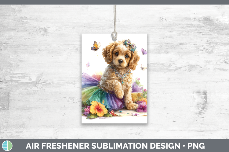 Dogs 01 Rainbow Summer Cocker Spaniel Air Freshener Sublimat