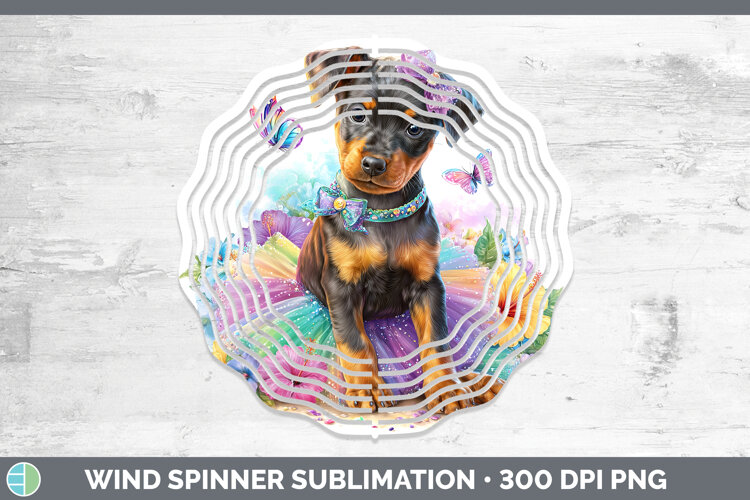 GorgeousDogs 01 Rainbow Summer Wind Spinner design.