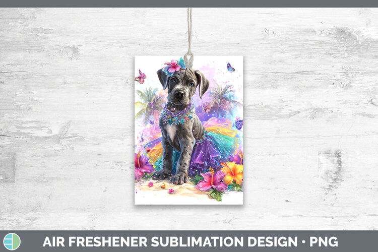 GorgeousDogs 01 Rainbow Summer Air Freshener design.