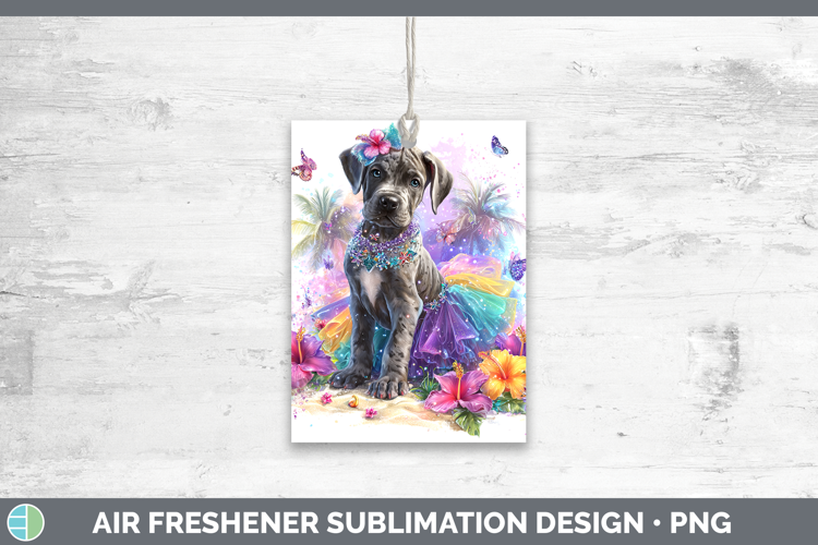 Dogs 01 Rainbow Summer Great Dane Air Freshener Sublimation