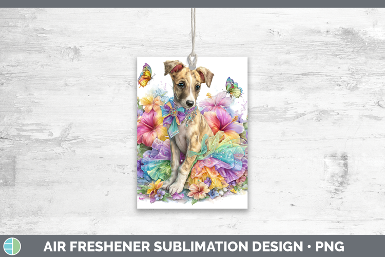 Dogs 01 Rainbow Summer Greyhound Air Freshener Sublimation C