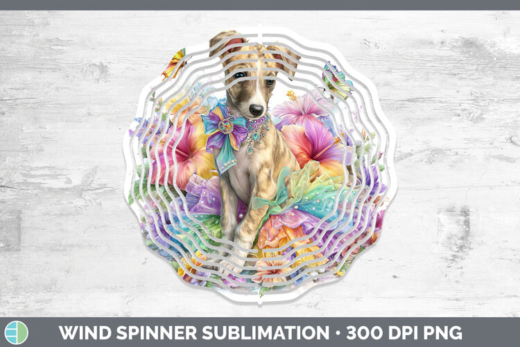 GorgeousDogs 01 Rainbow Summer Wind Spinner design.