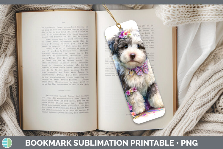 GorgeousDogs 01 Rainbow Summer Bookmark design.