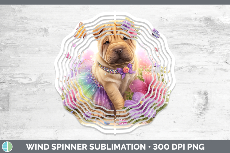 GorgeousDogs 01 Rainbow Summer Wind Spinner design.