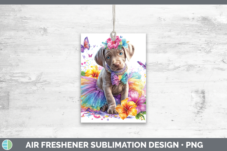 Dogs 01 Rainbow Summer Weimaraner Air Freshener Sublimation
