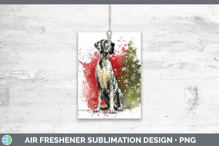 GorgeousDogs 01 Splash Christmas Air Freshener design.