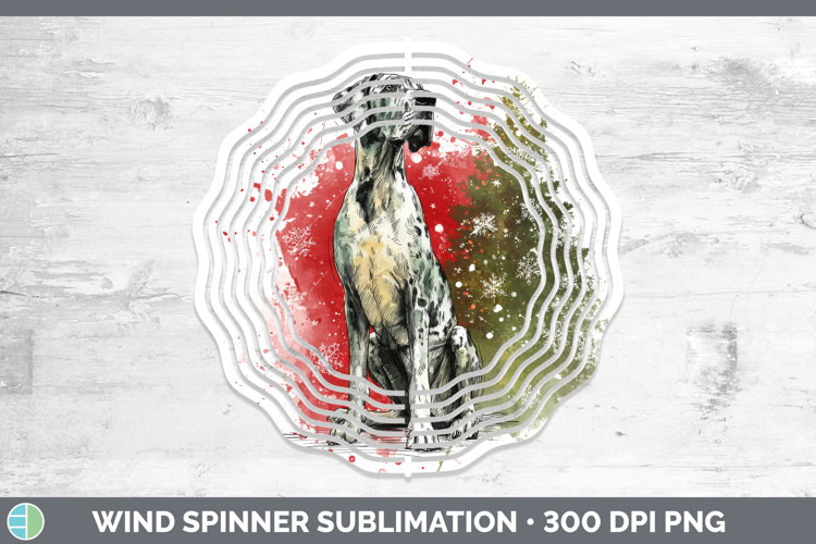Great Dane Wind Spinner Dogs 01 Splash Christmas Sublimation